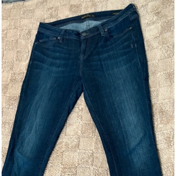 Genetic Denim The Raquel Mid-Rise Cigarette Skinny Jeans Dark Stretch 28 - Picture 3 of 9